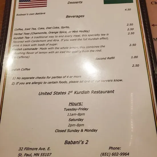 Menu 5