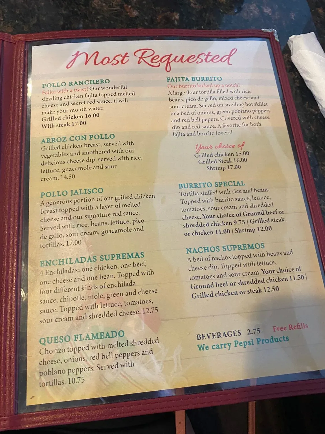 Menu 2