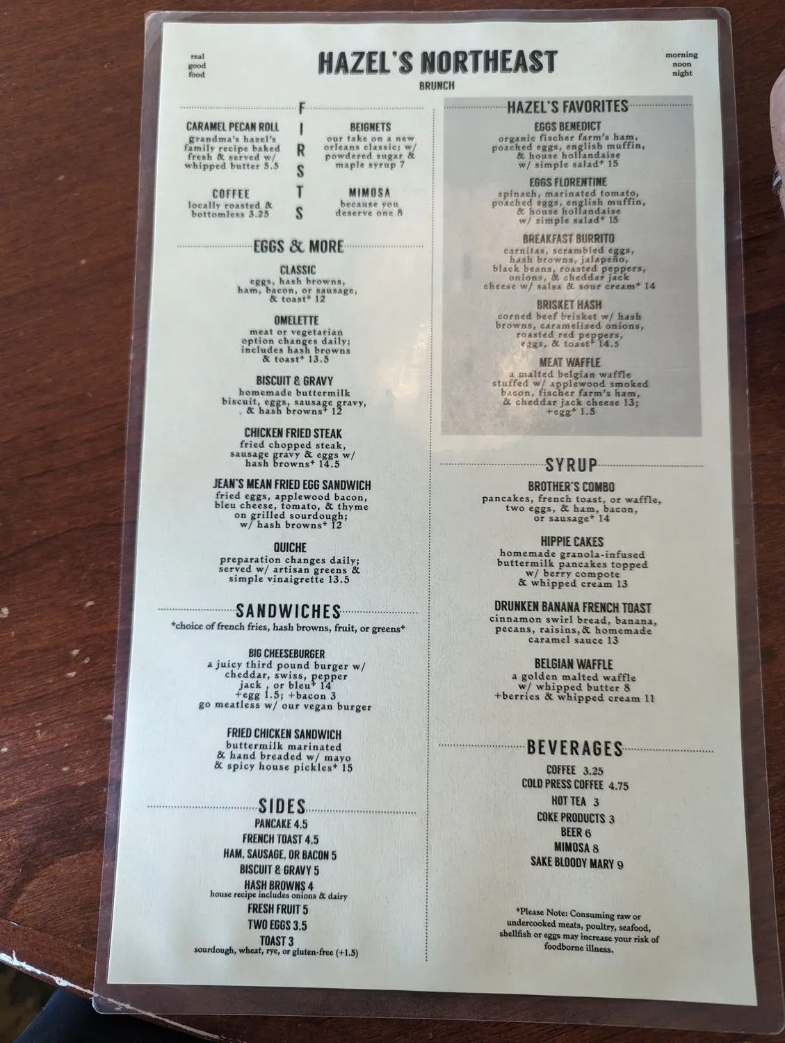 Menu 5