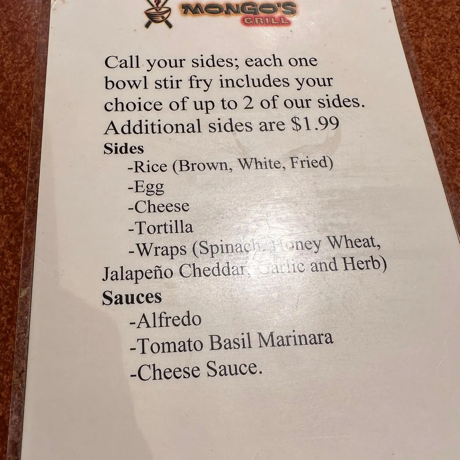 Menu 2