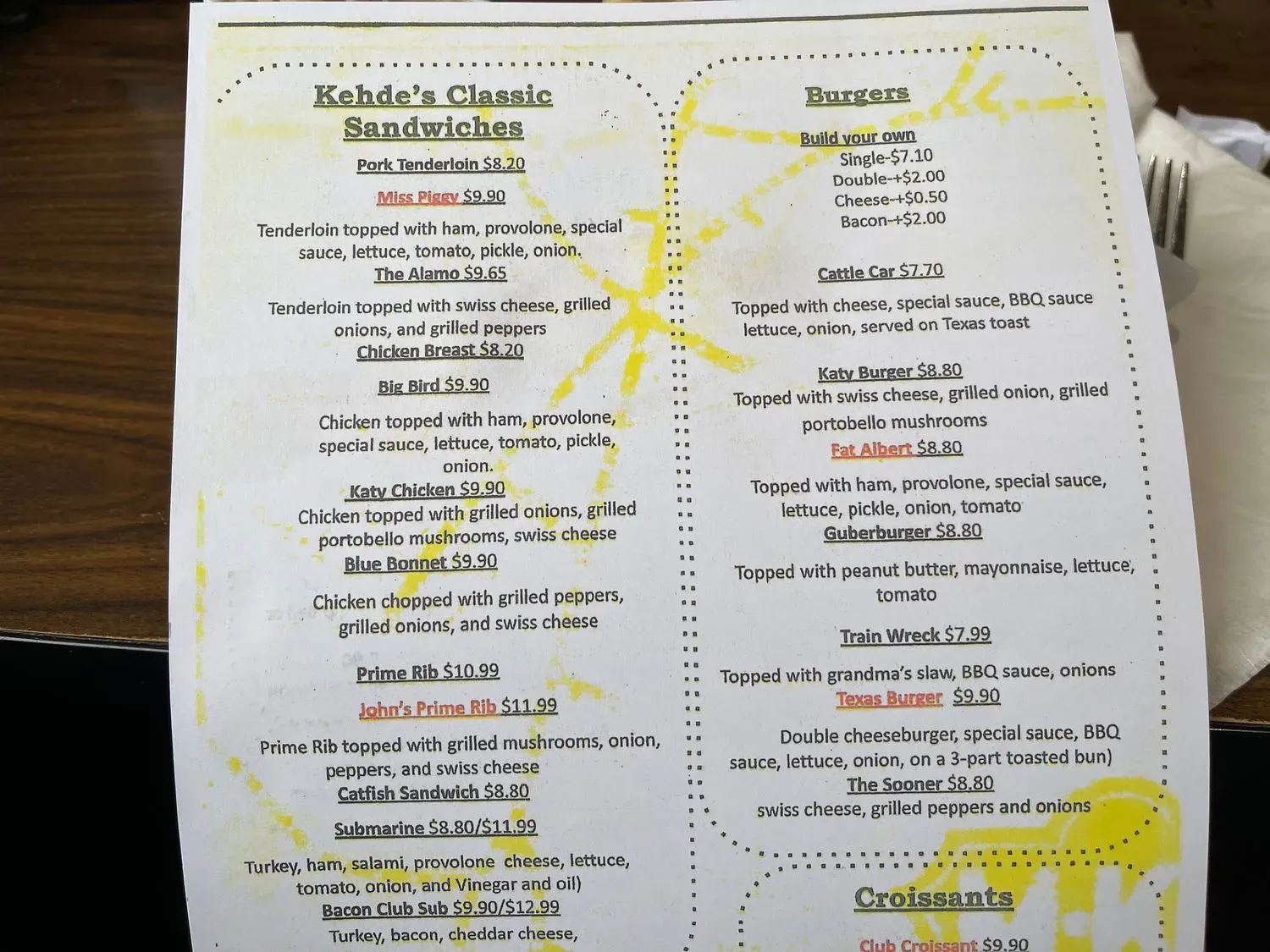 Menu 2