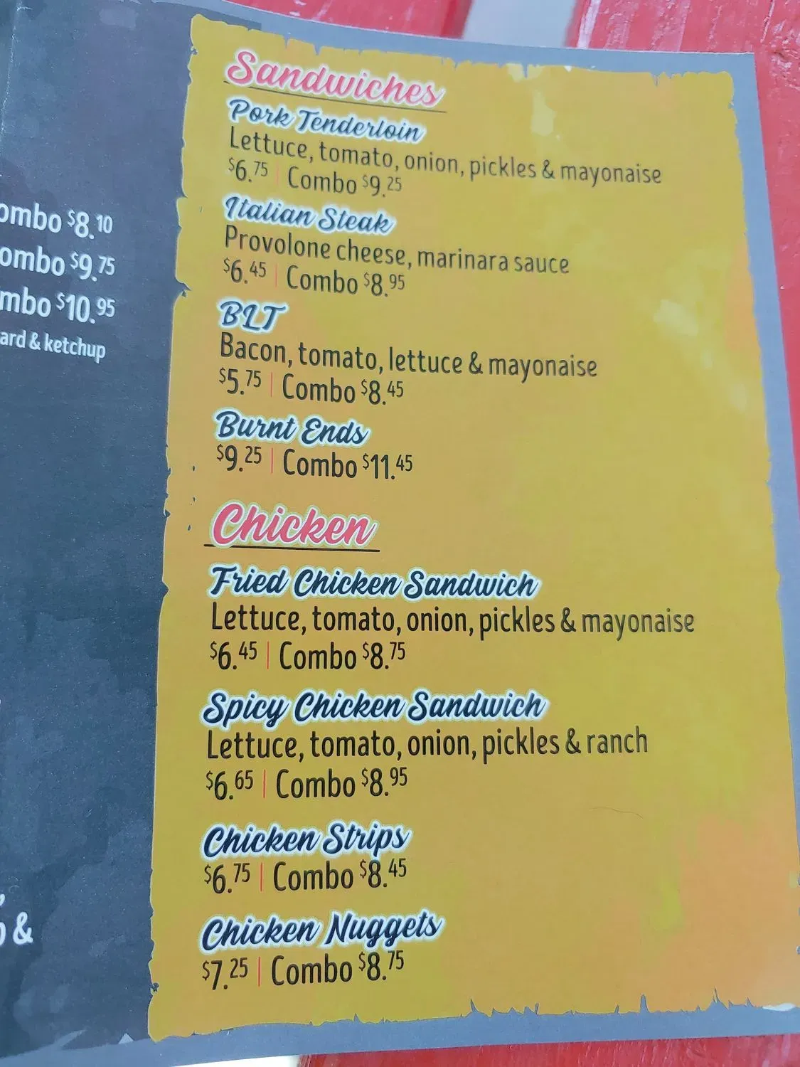 Menu 1