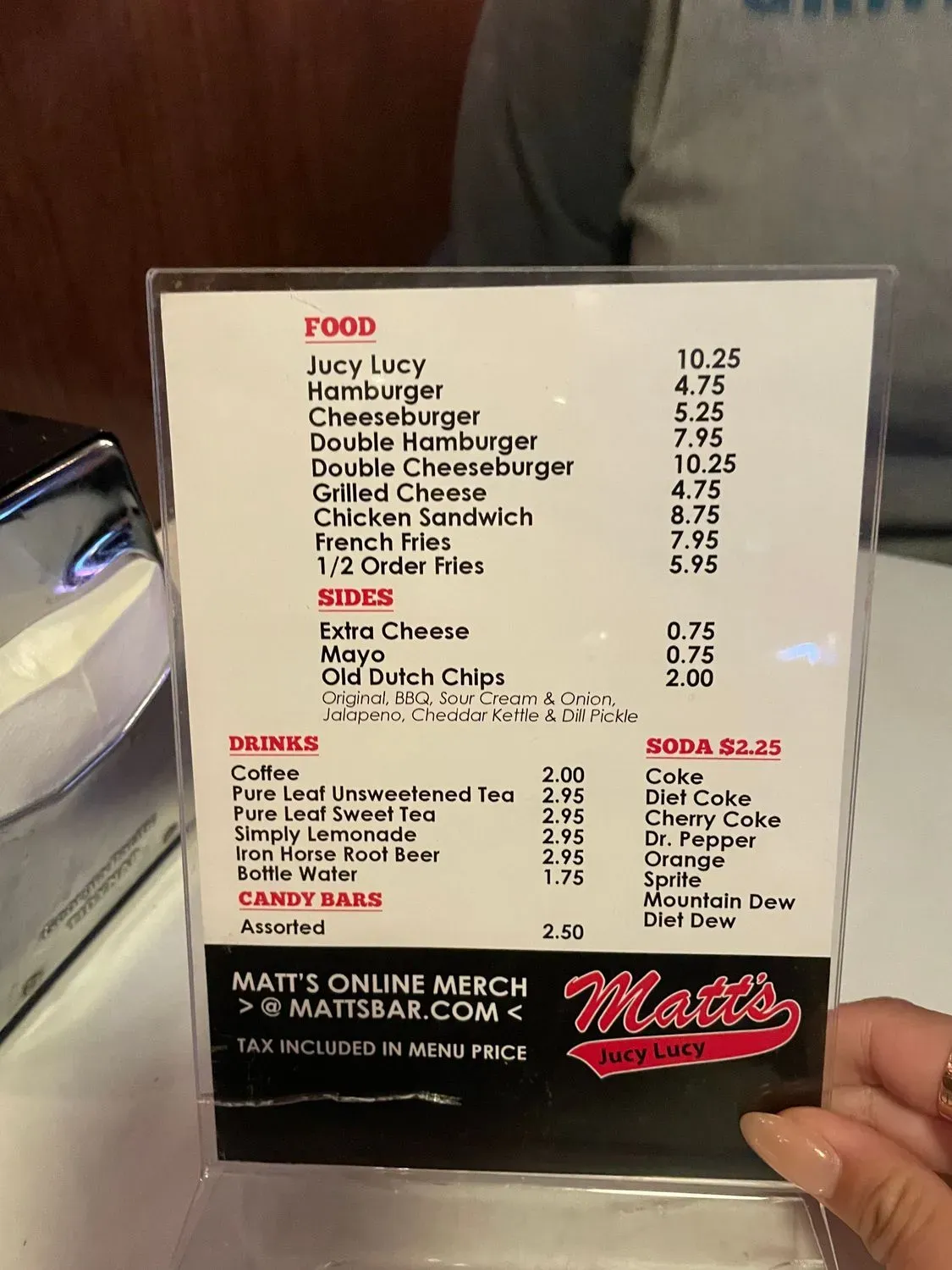 Menu 5