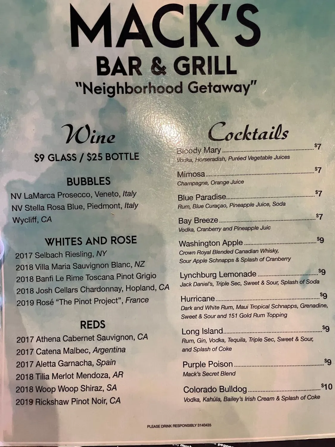 Menu 4