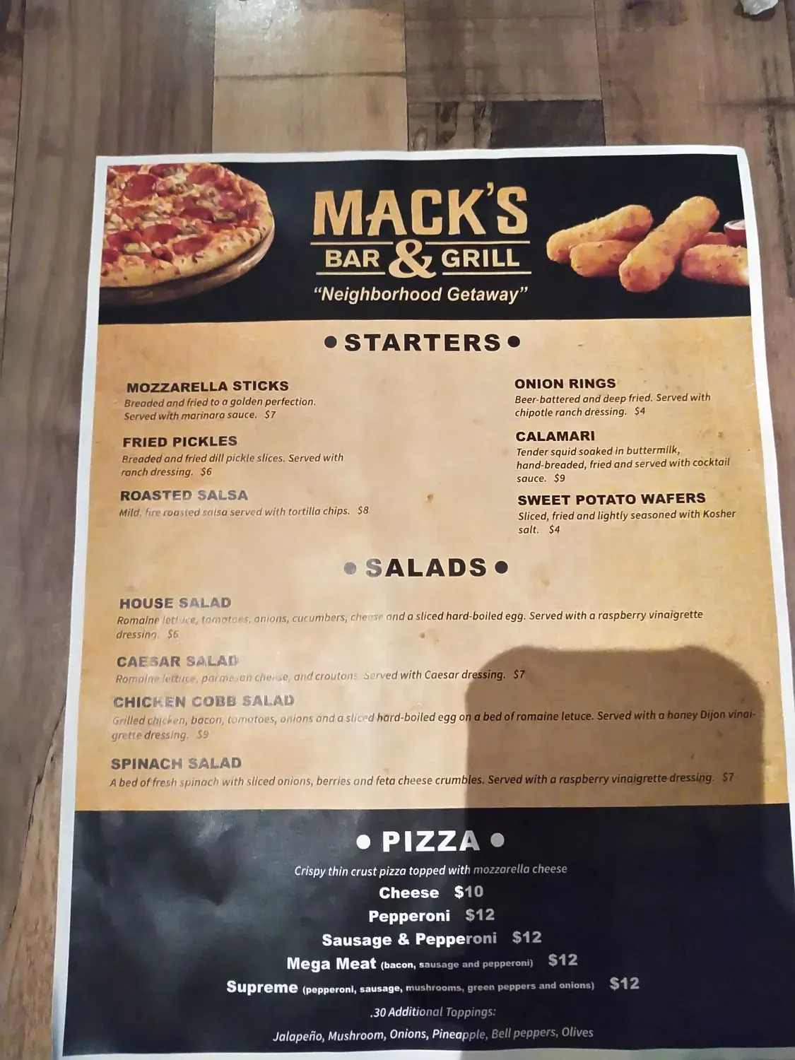 Menu 5