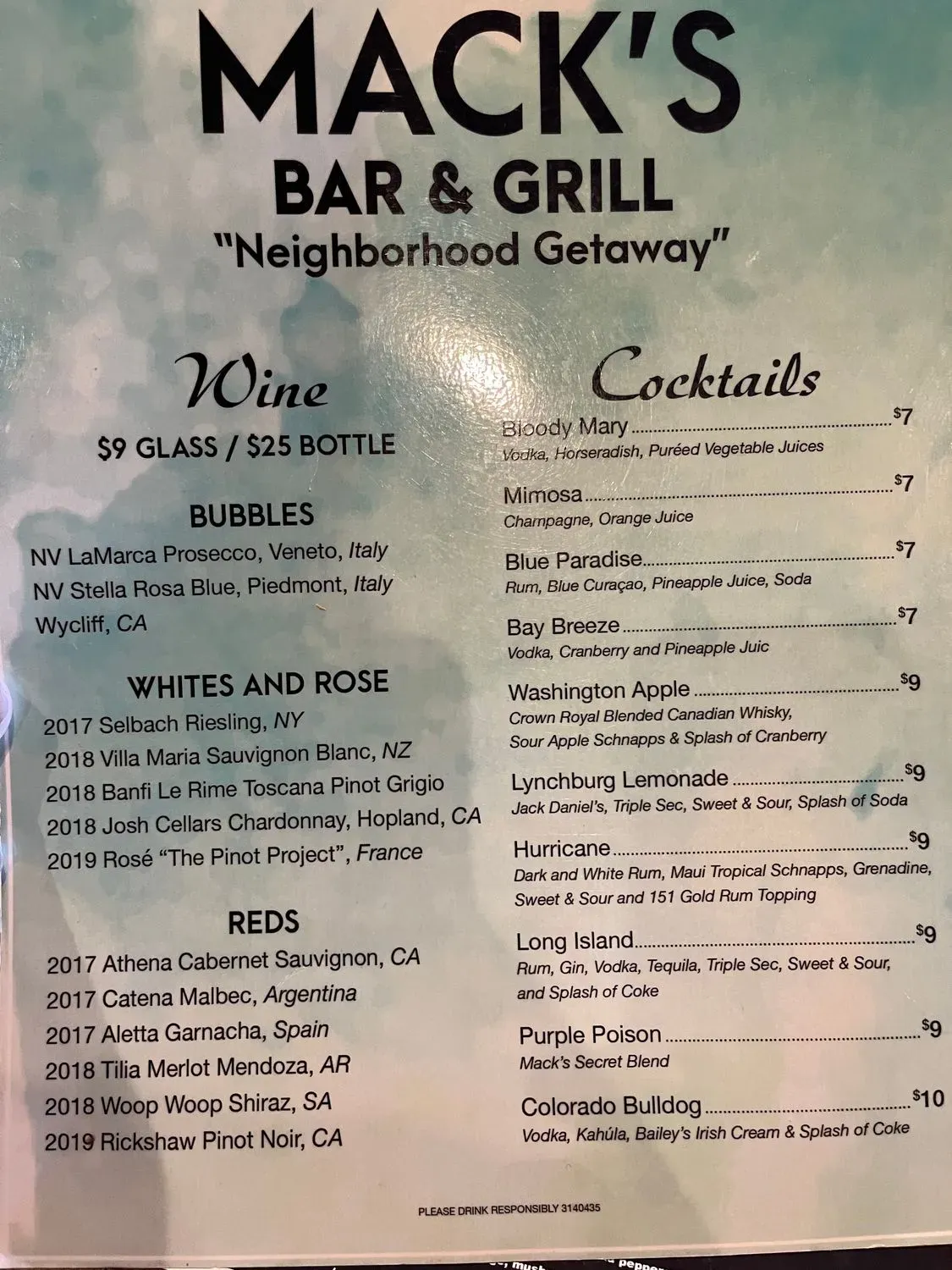 Menu 4