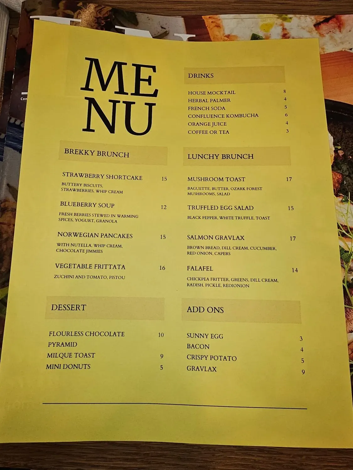 Menu 4