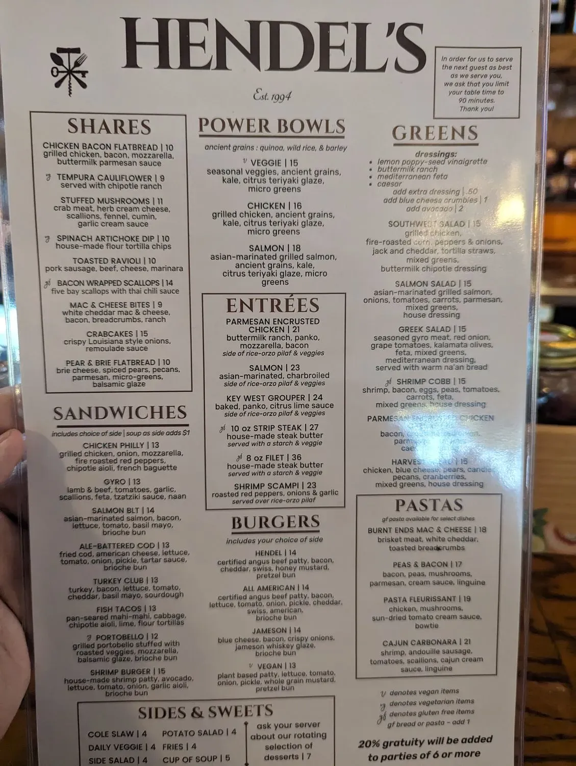 Menu 5