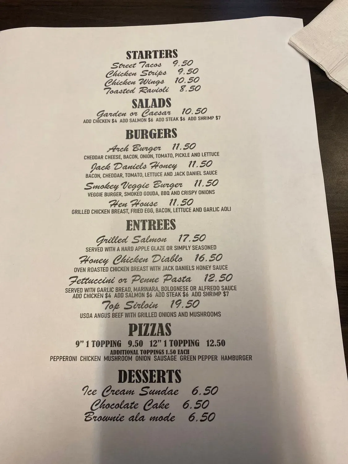 Menu 2