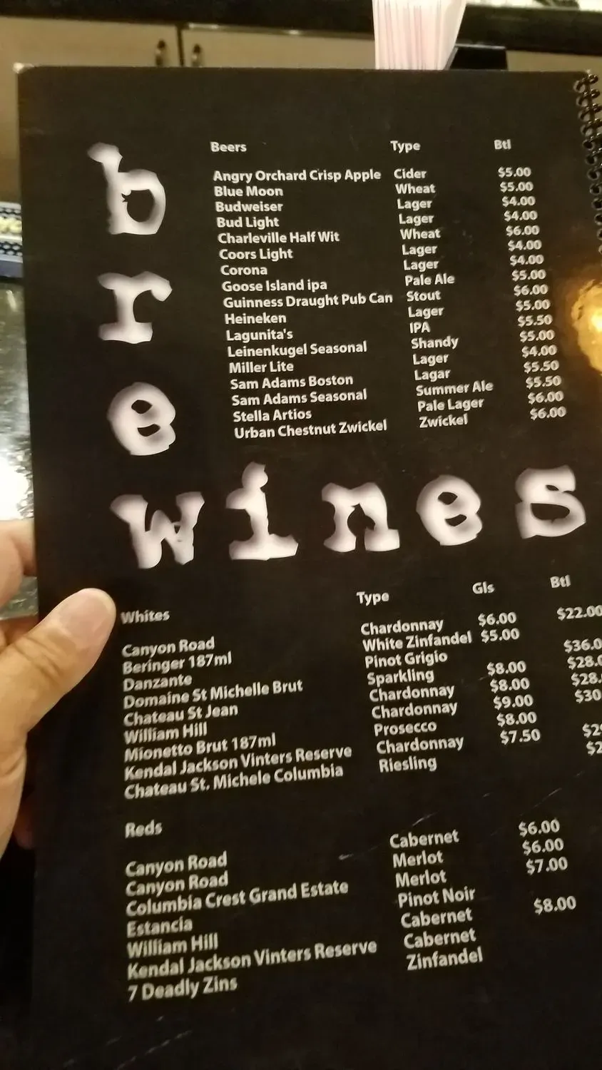 Menu 5