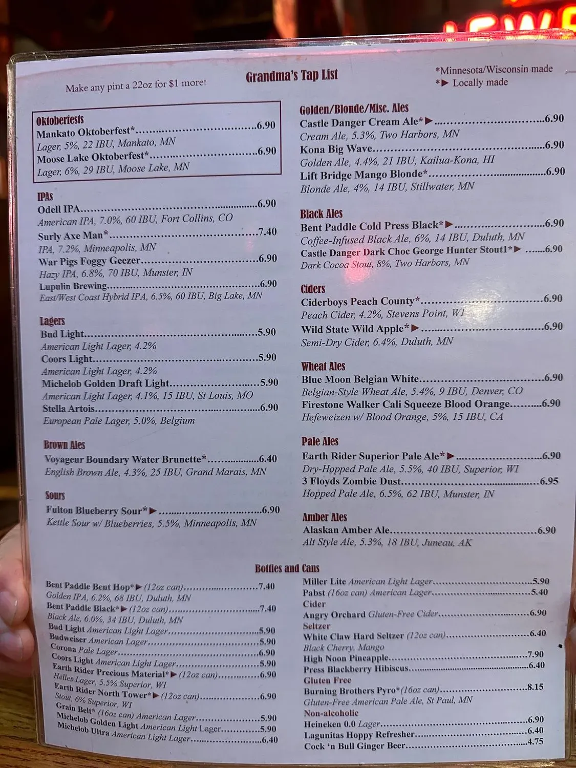 Menu 6