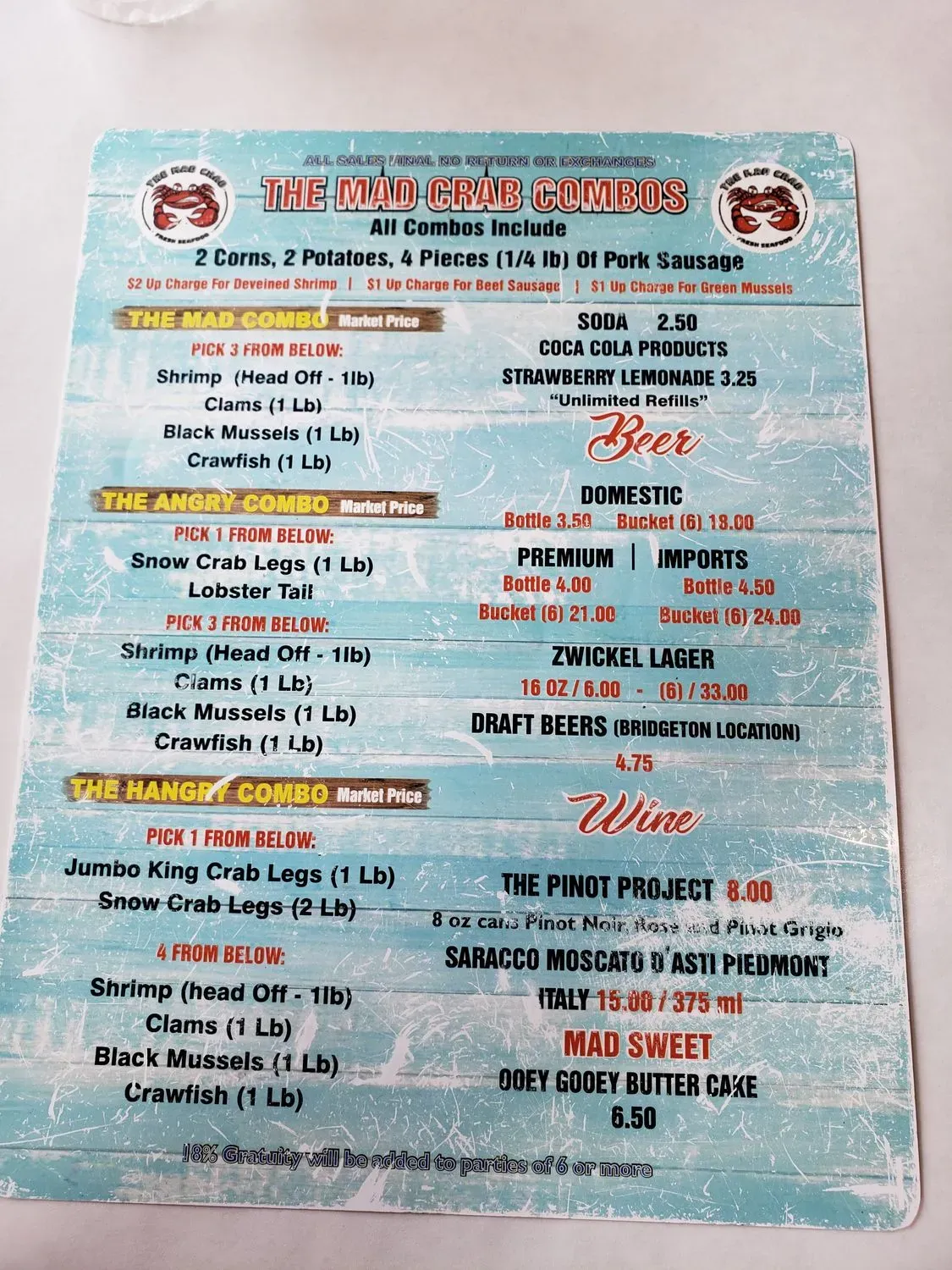 Menu 6