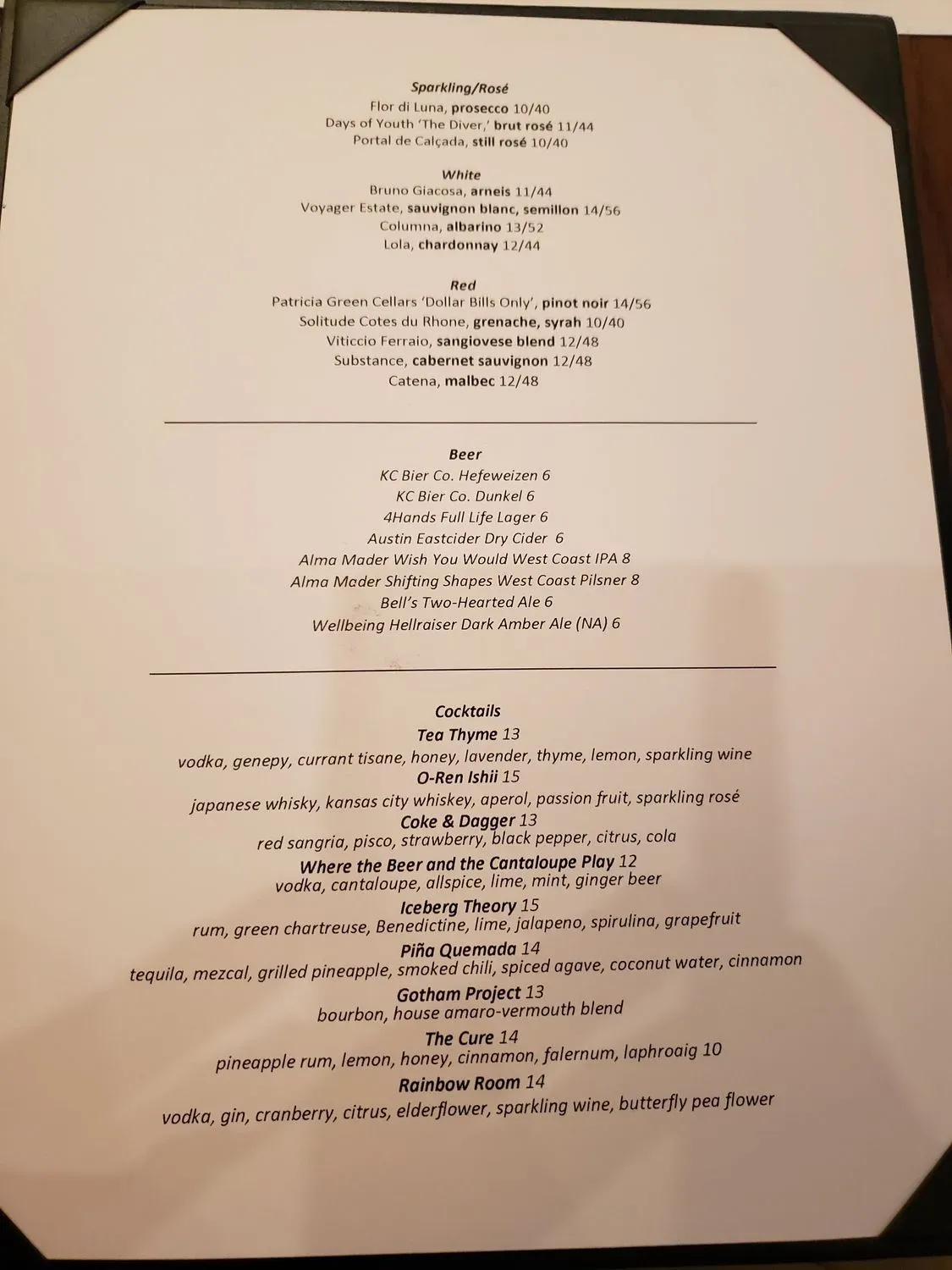 Menu 2