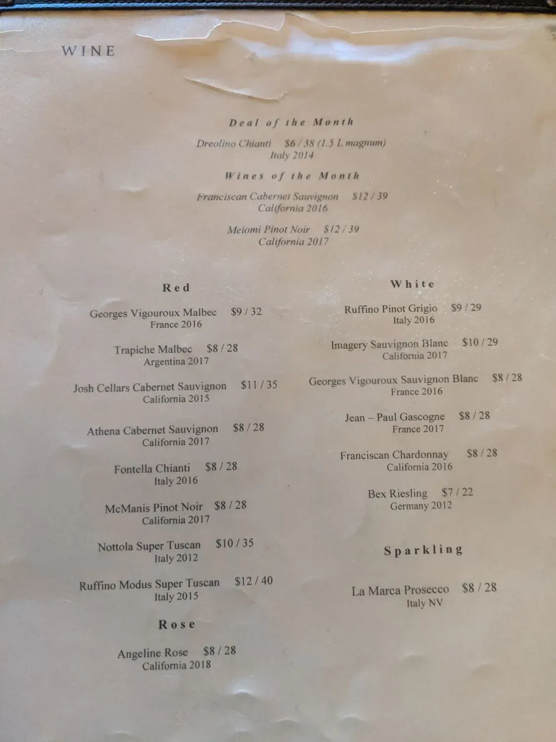 Menu 2