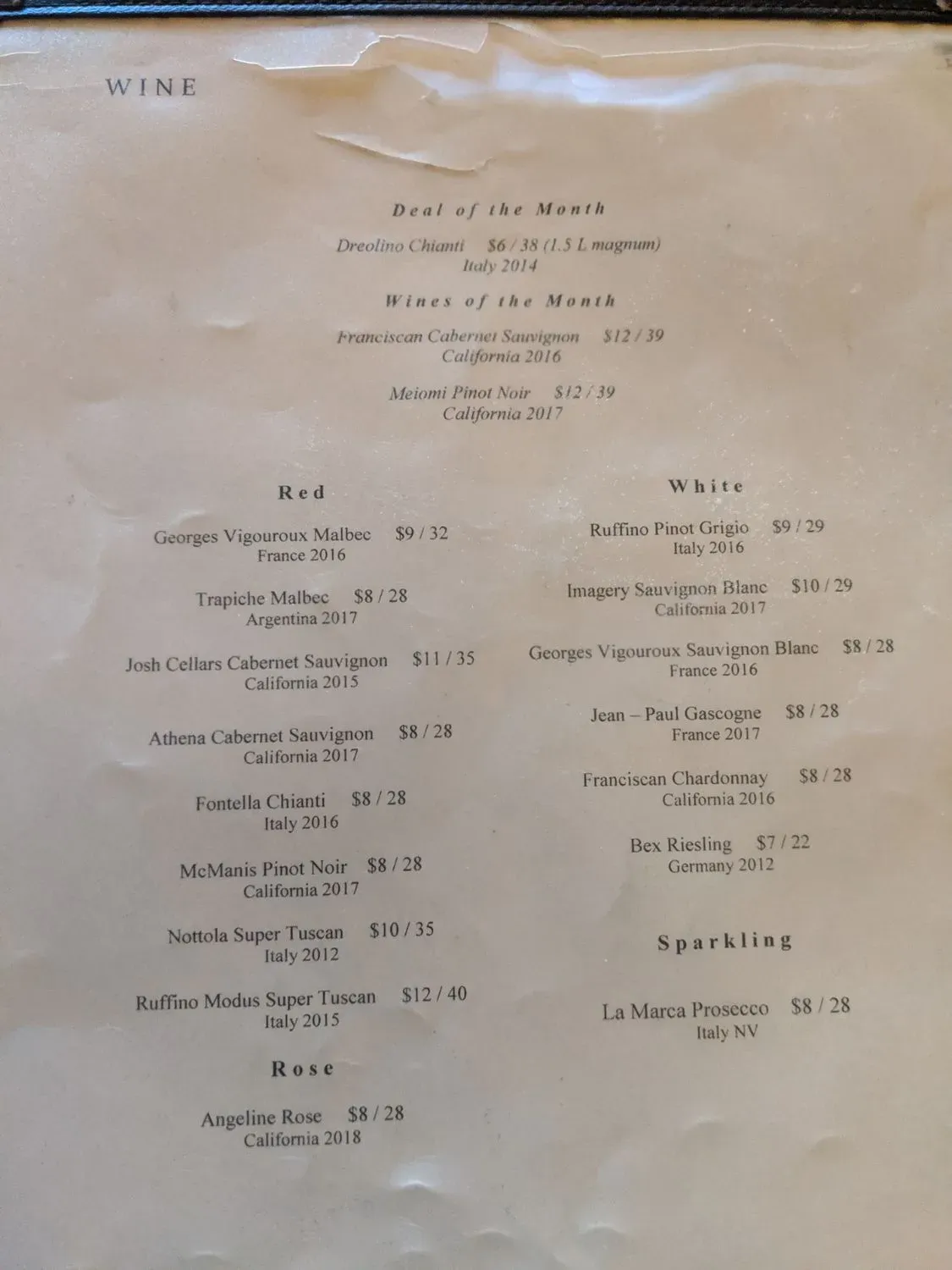 Menu 2