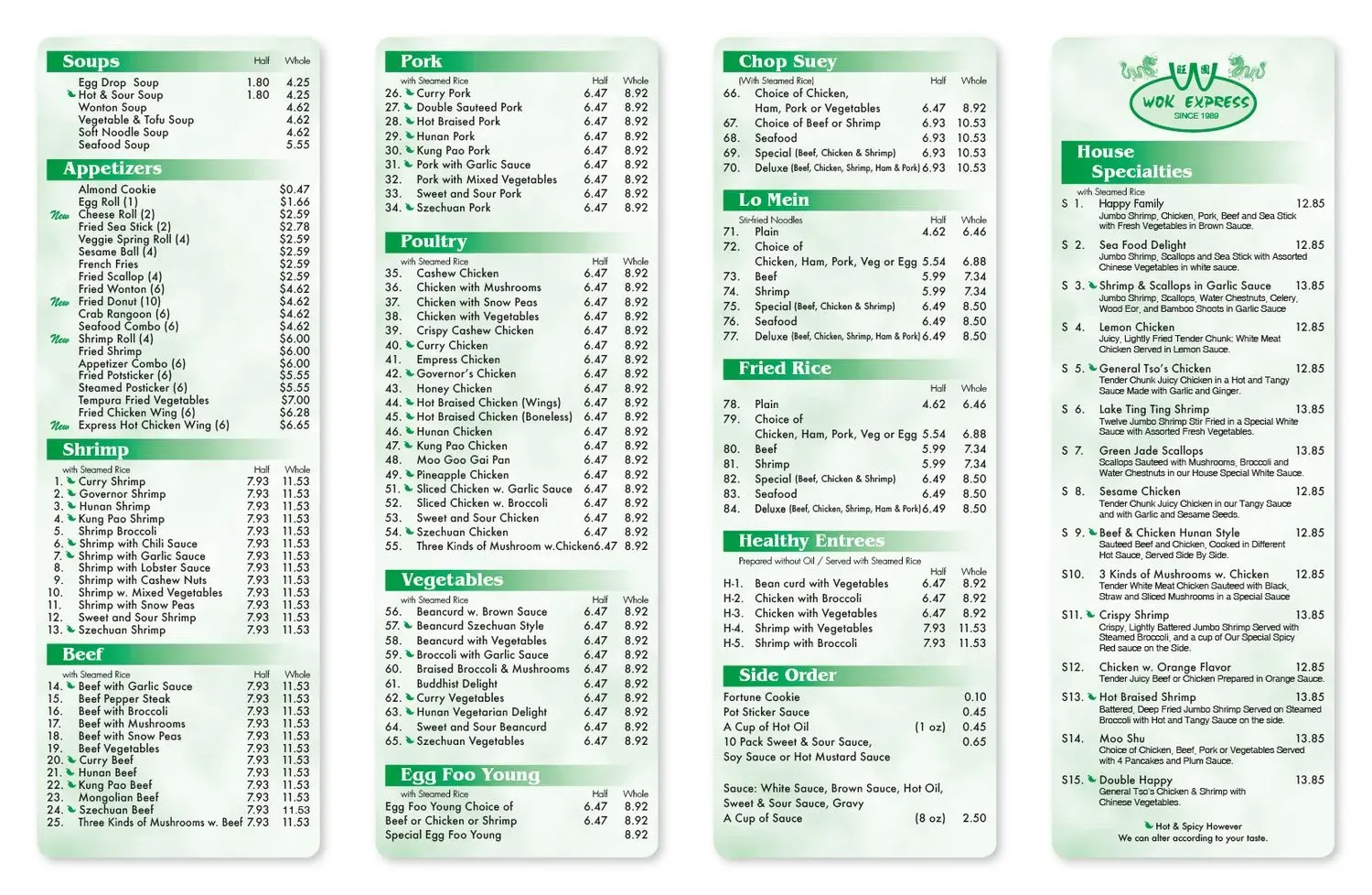 Menu 1