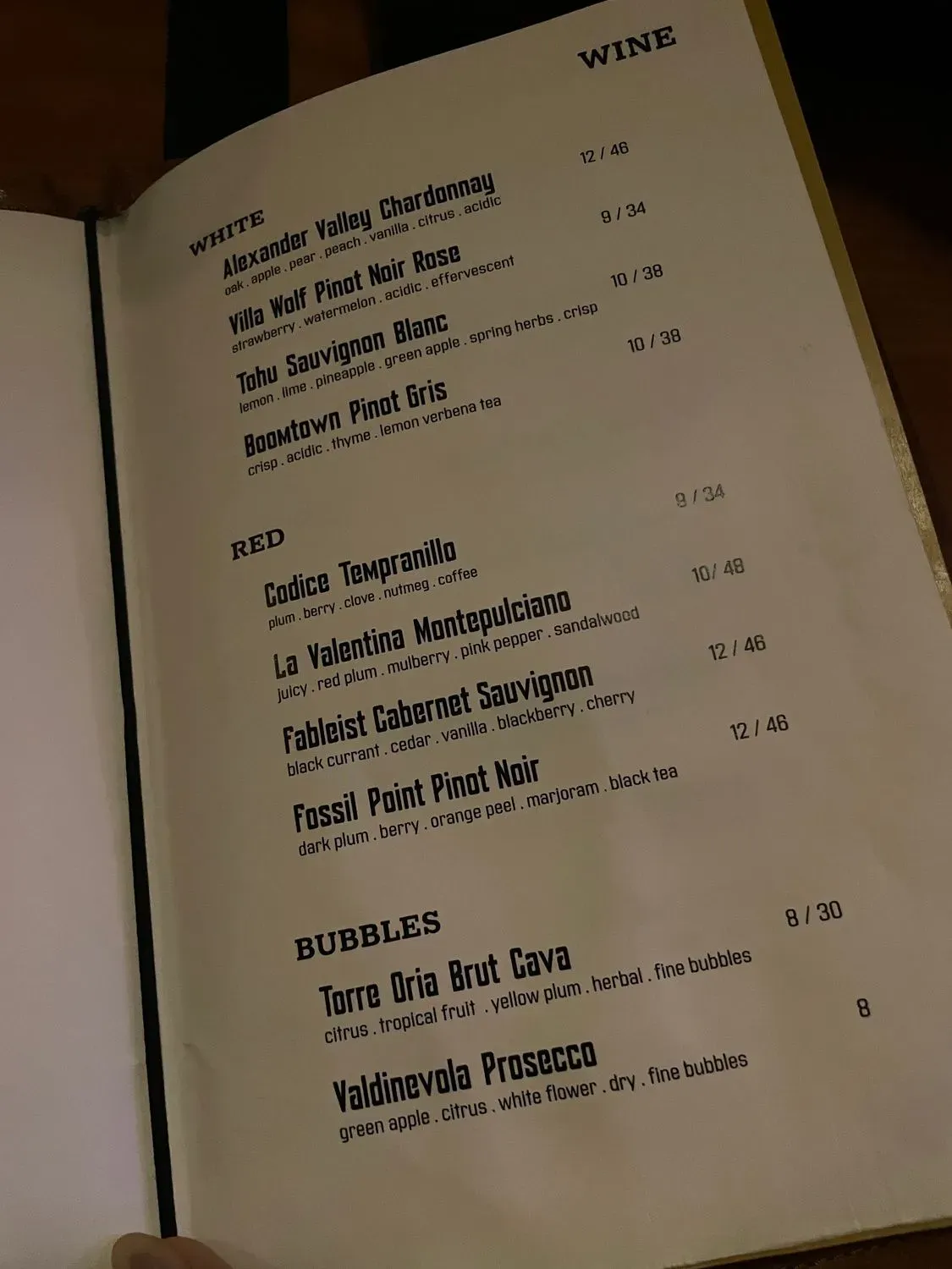 Menu 1