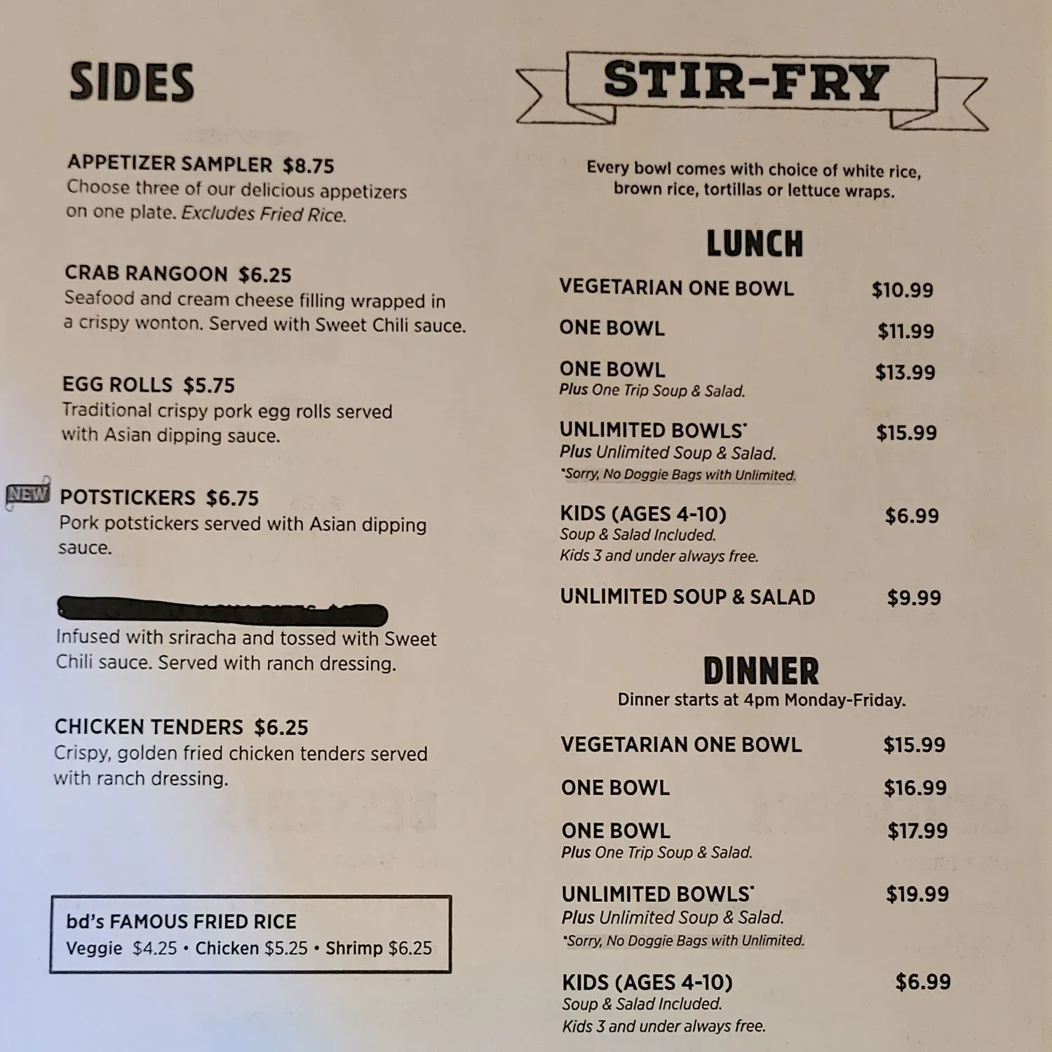 Menu 1