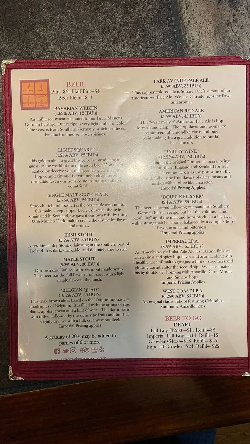 Menu 5