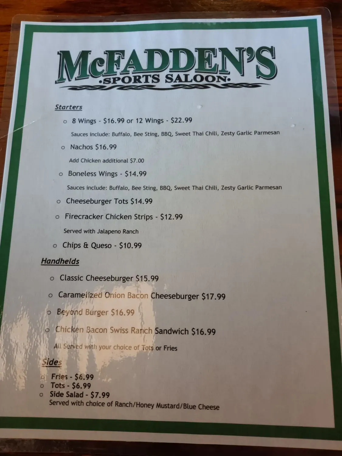 Menu 3