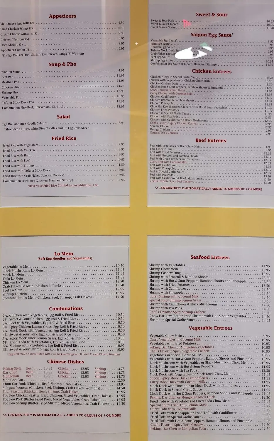 Menu 2