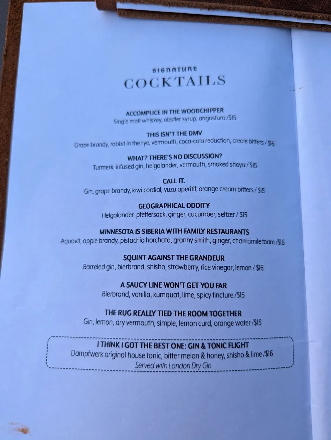 Menu 5