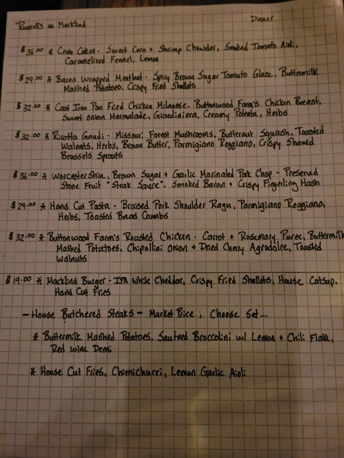 Menu 5