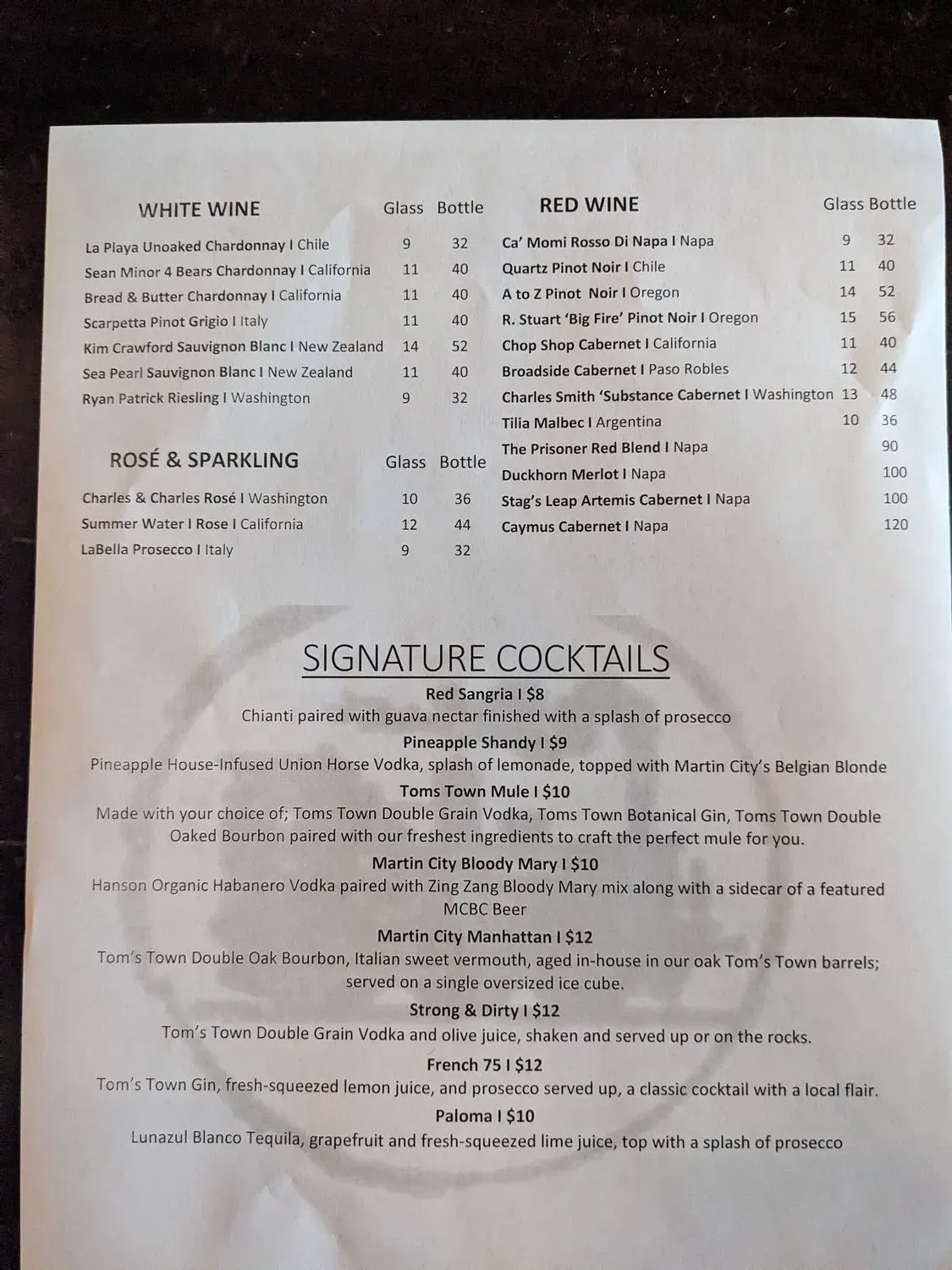 Menu 2