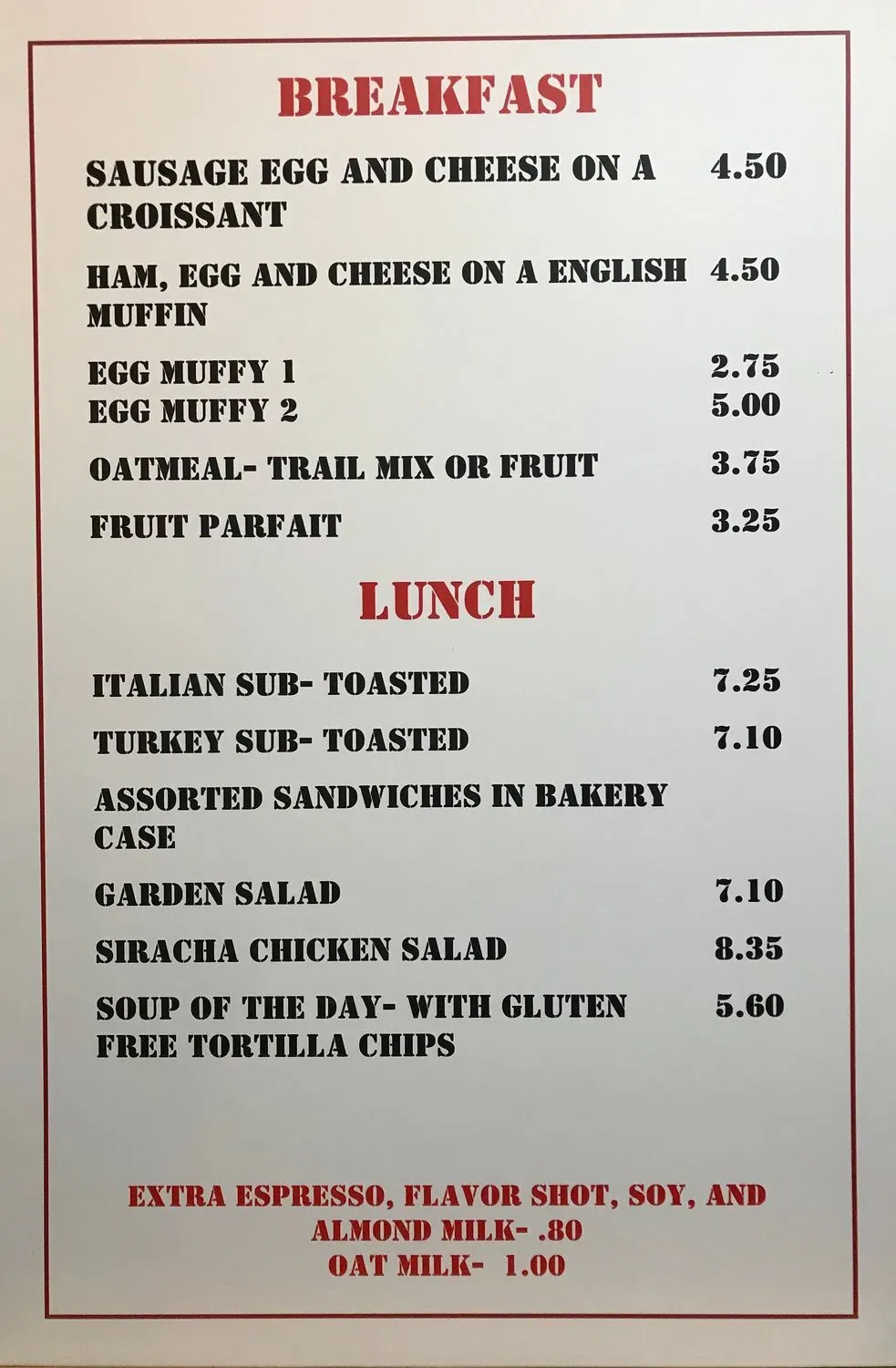 Menu 2