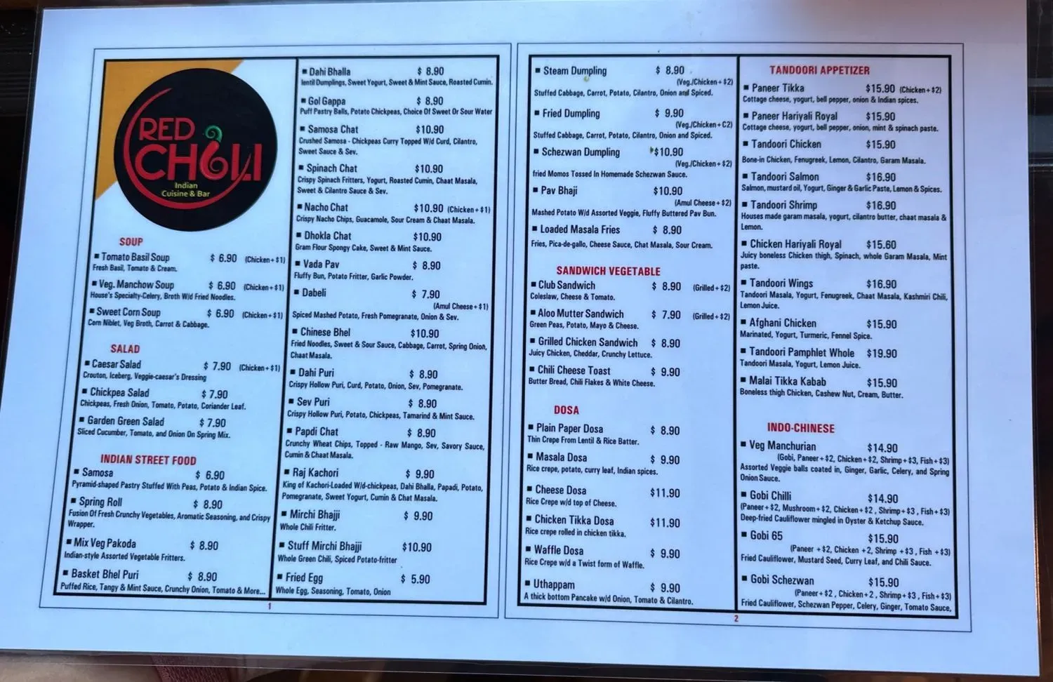 Menu 2