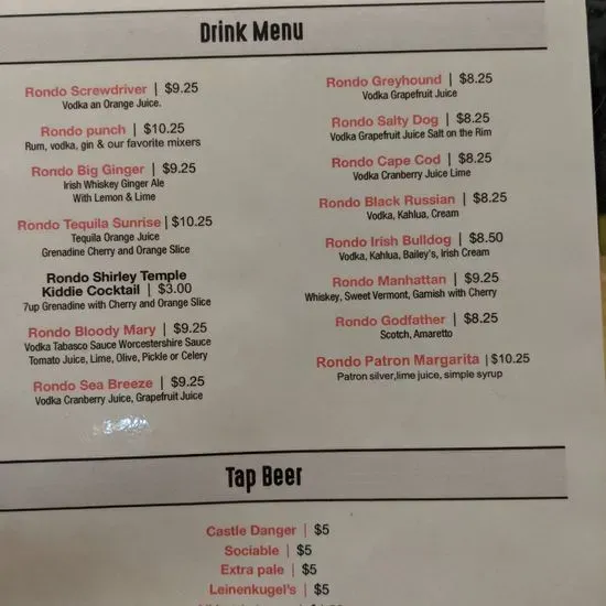 Menu 2