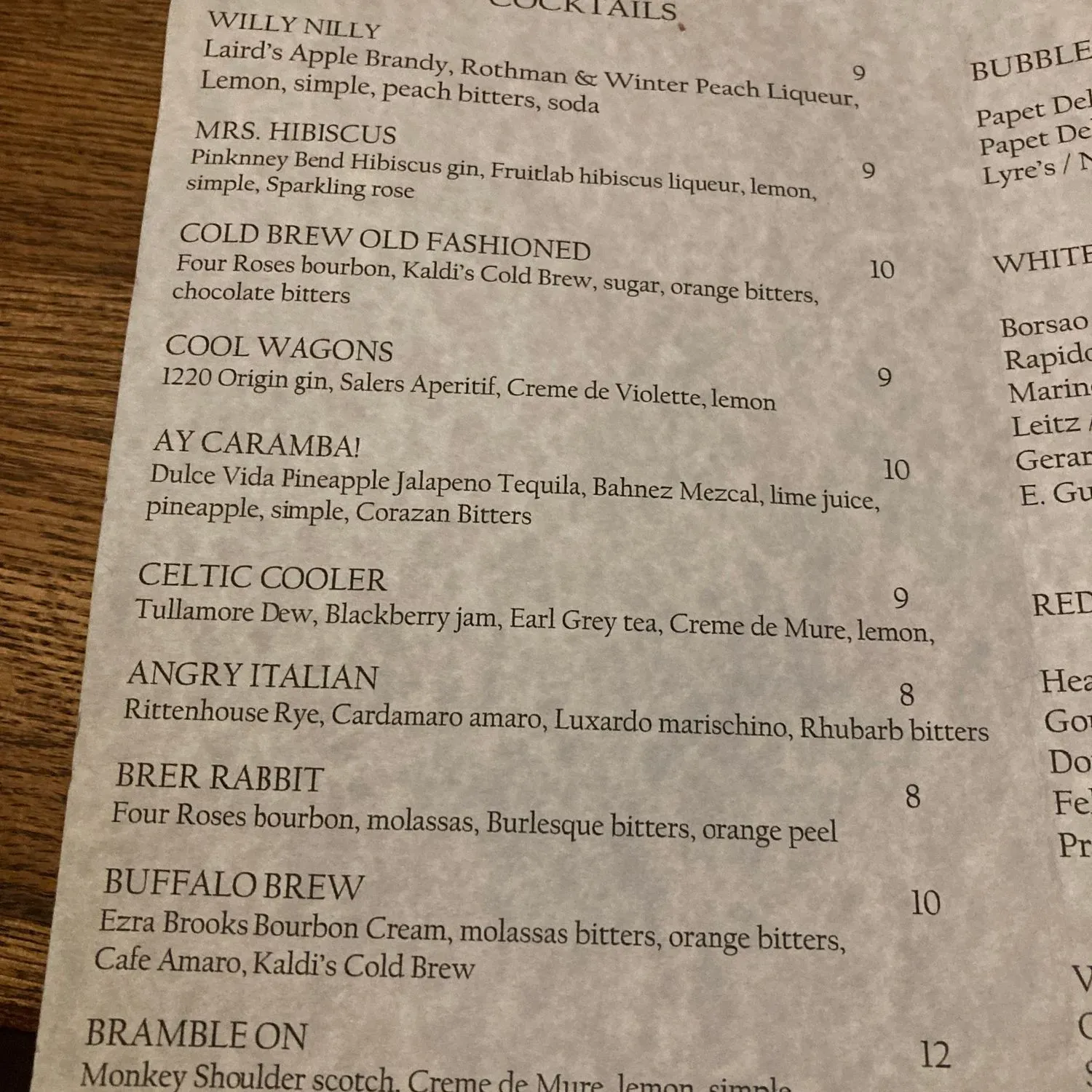 Menu 1