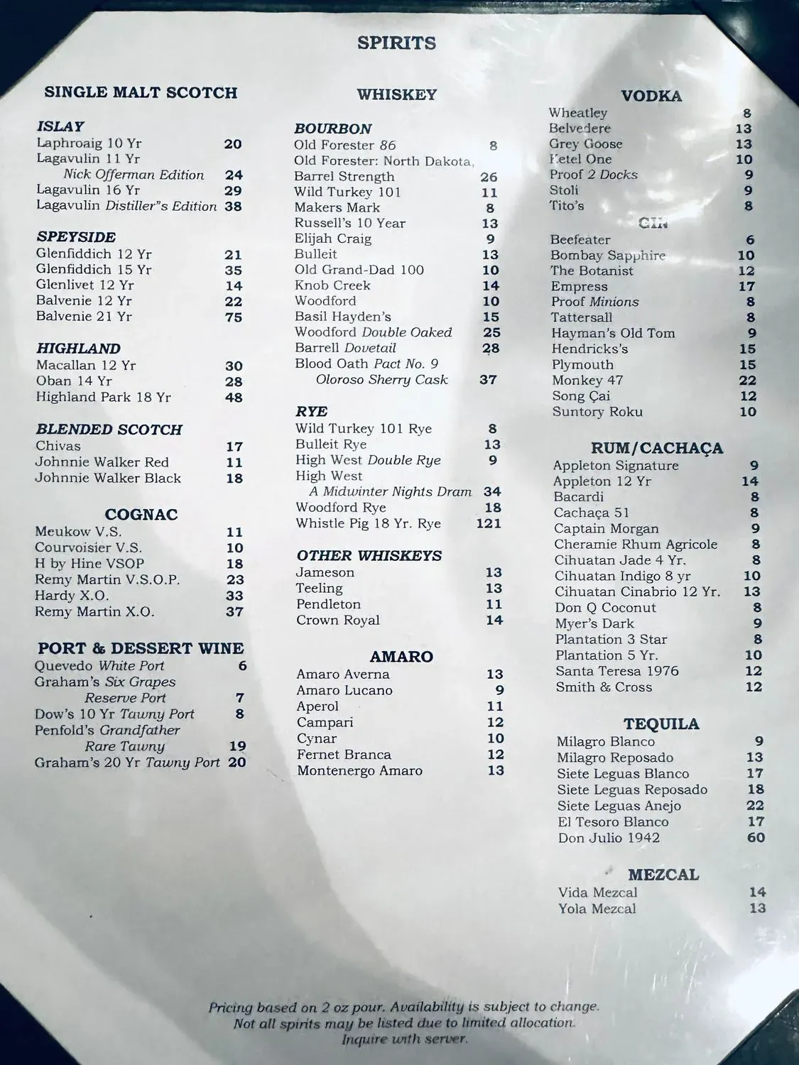 Menu 2