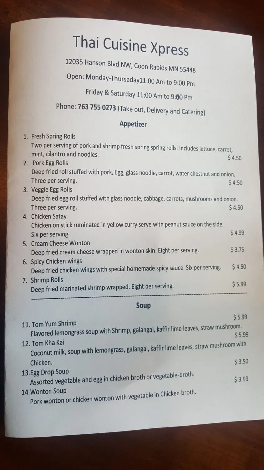 Menu 6