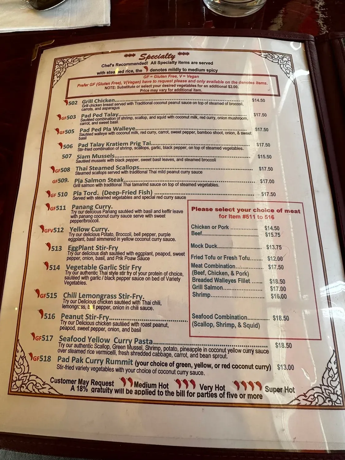 Menu 5