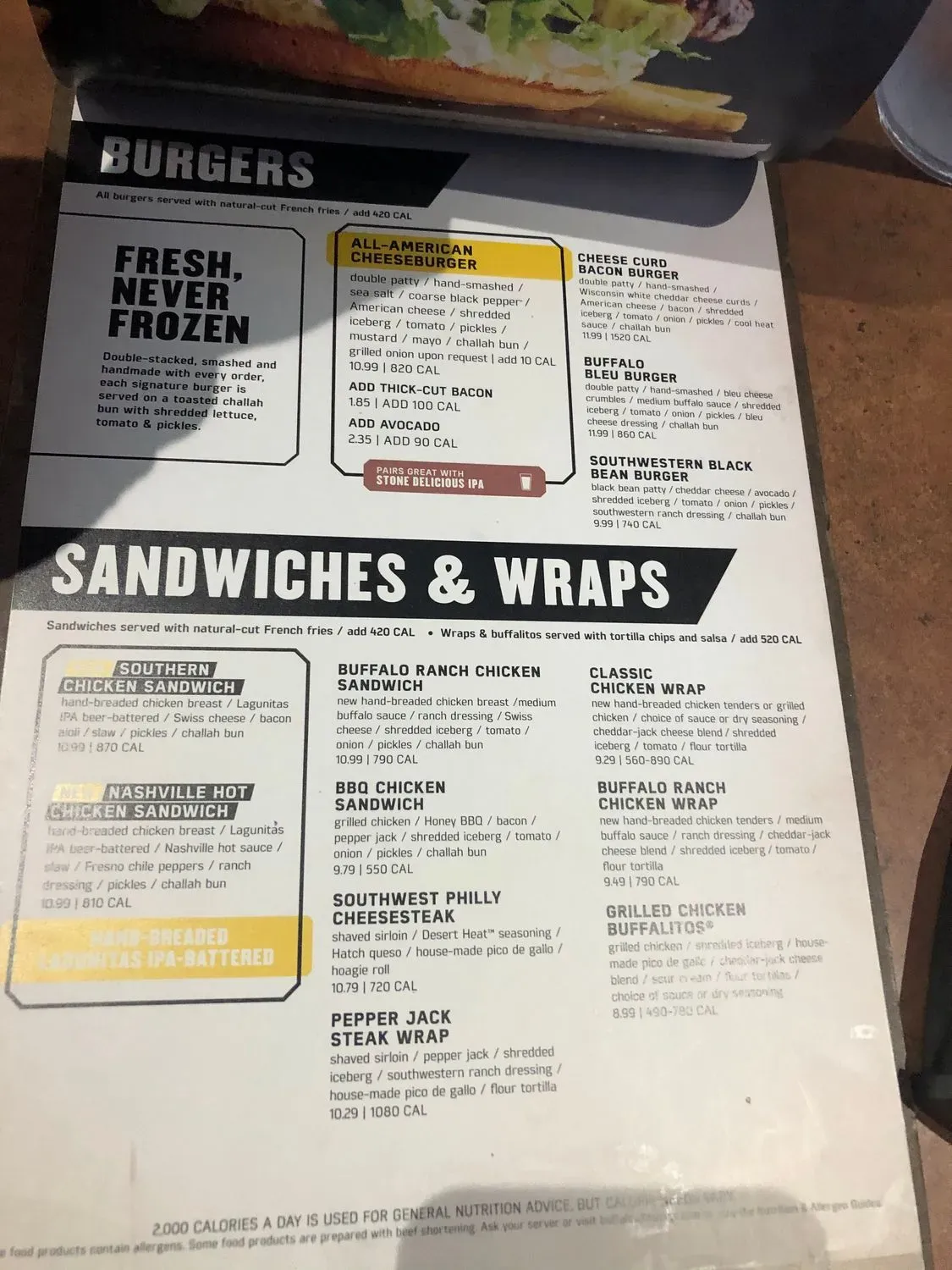 Menu 5