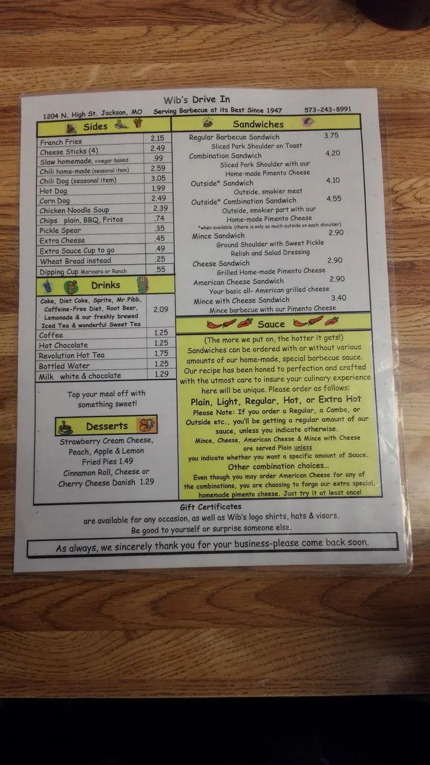 Menu 3