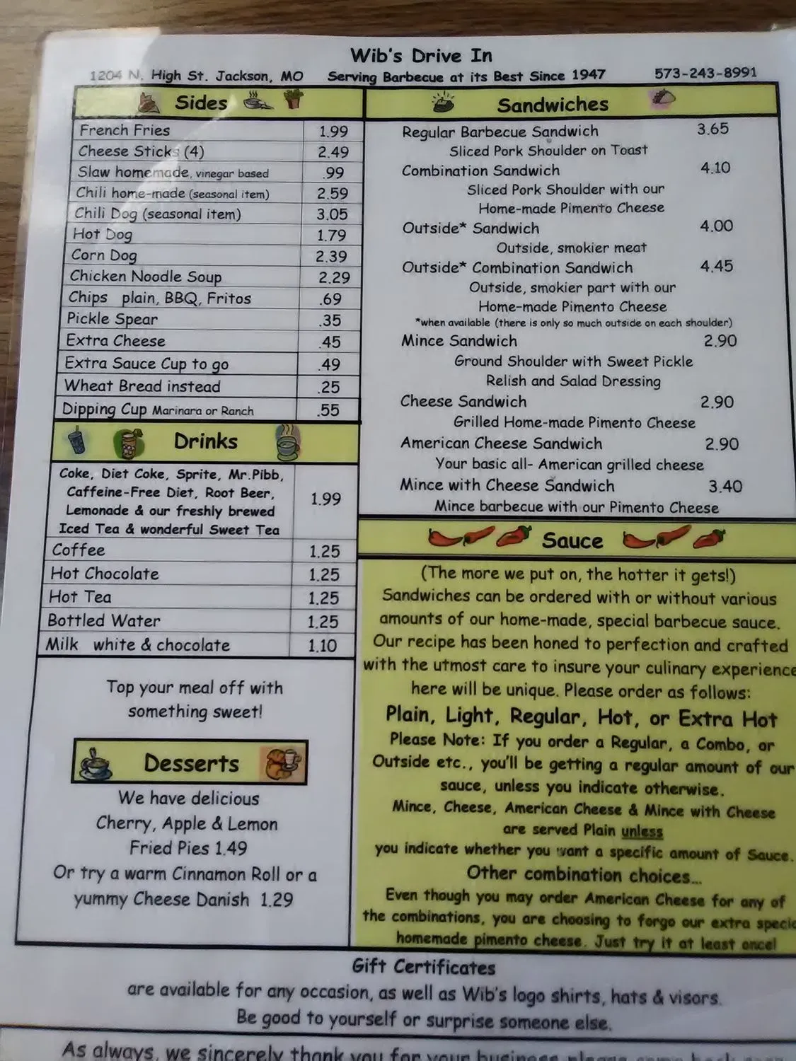 Menu 4