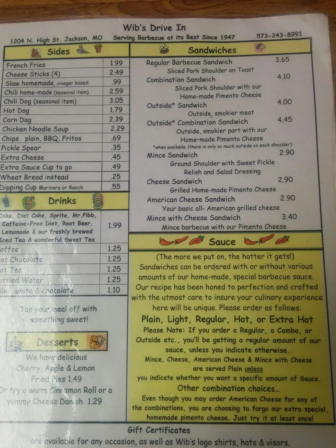 Menu 5