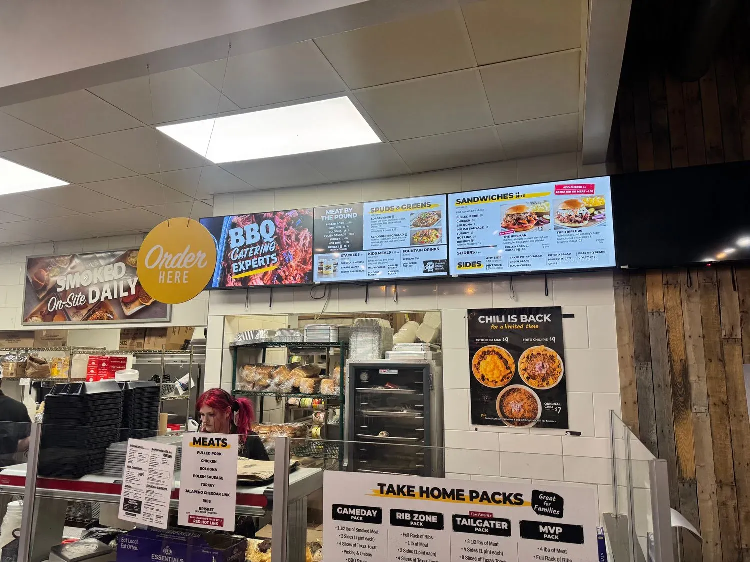 Billy Sims BBQ Menu - Updated October 2025