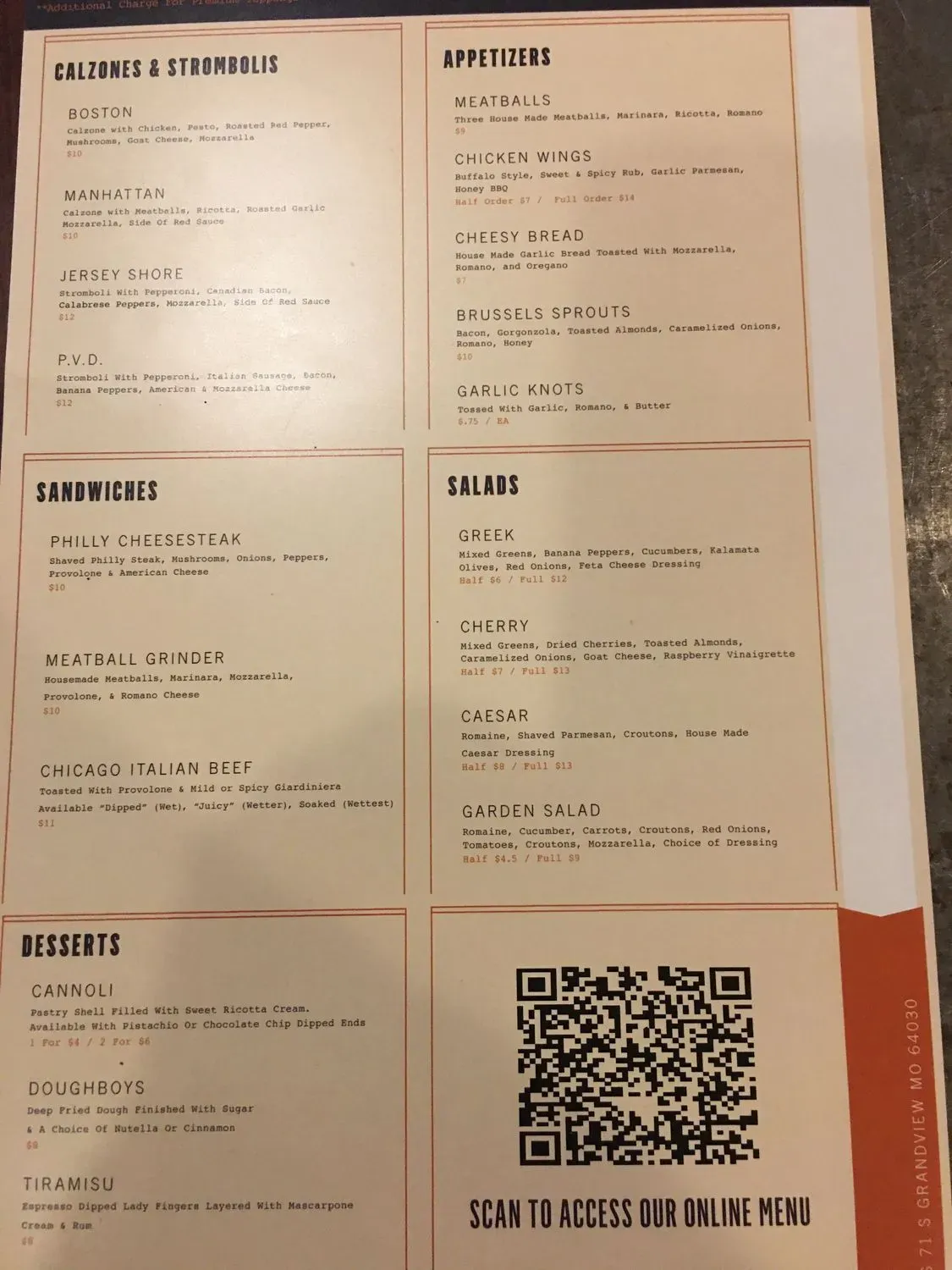 Menu 5