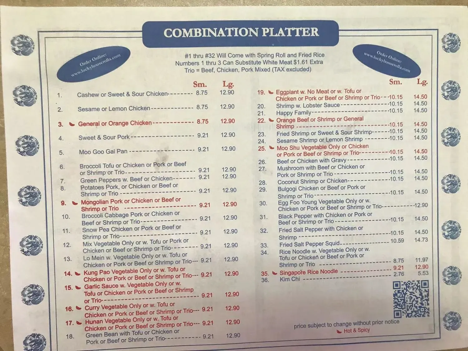 Menu 1