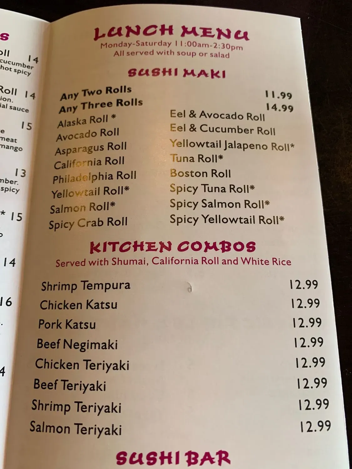 Menu 4