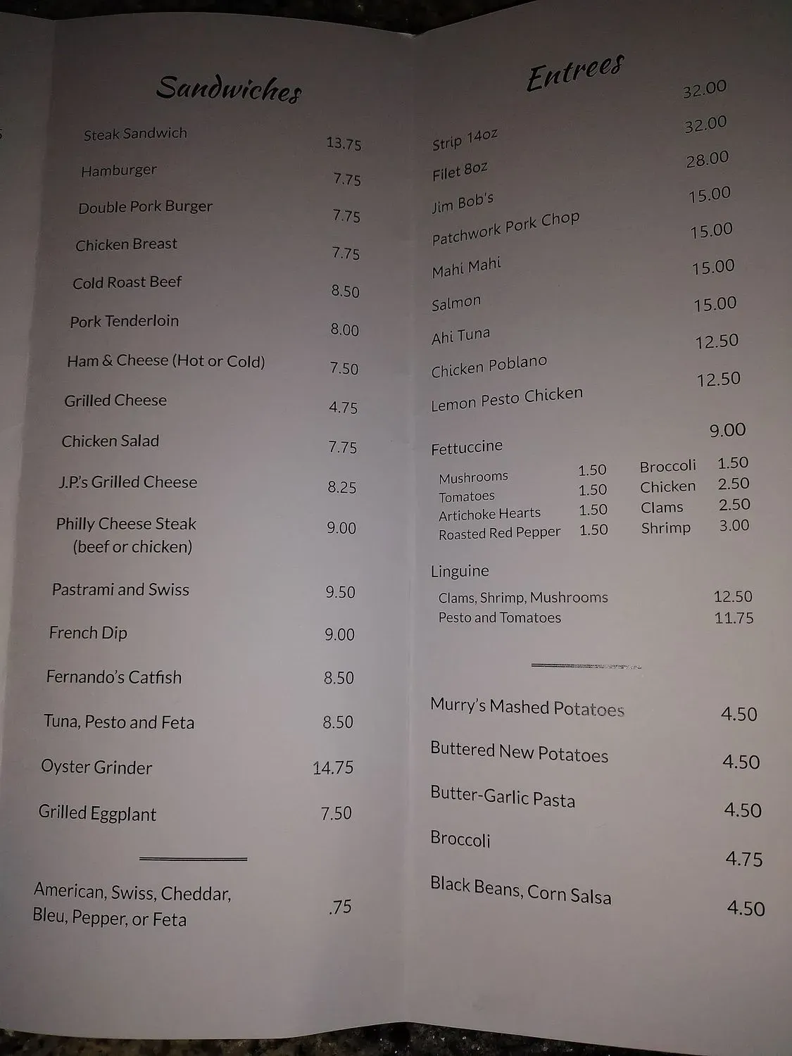 Menu 2