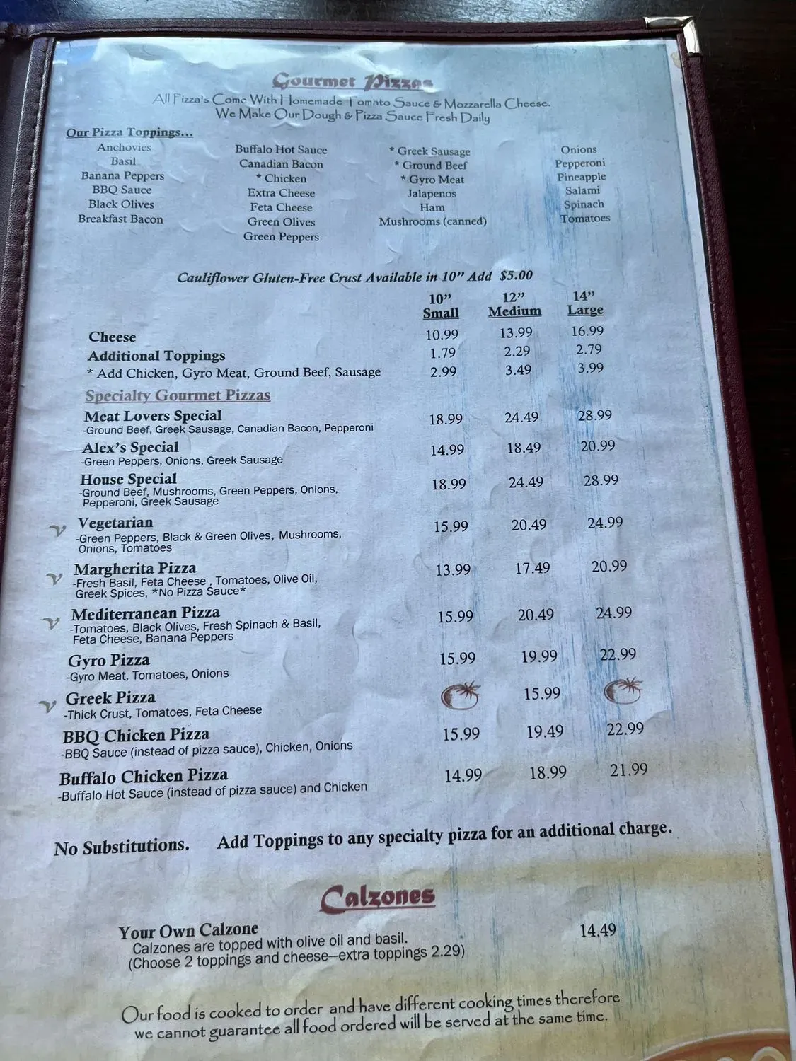 Menu 5