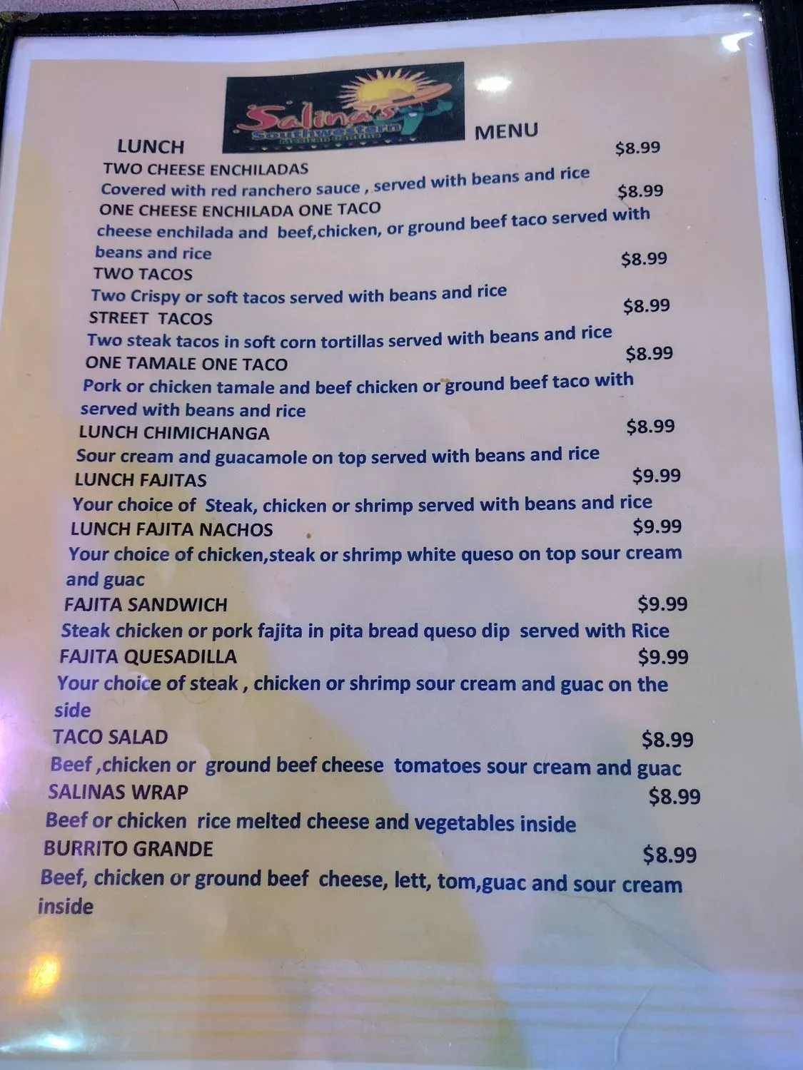 Menu 2