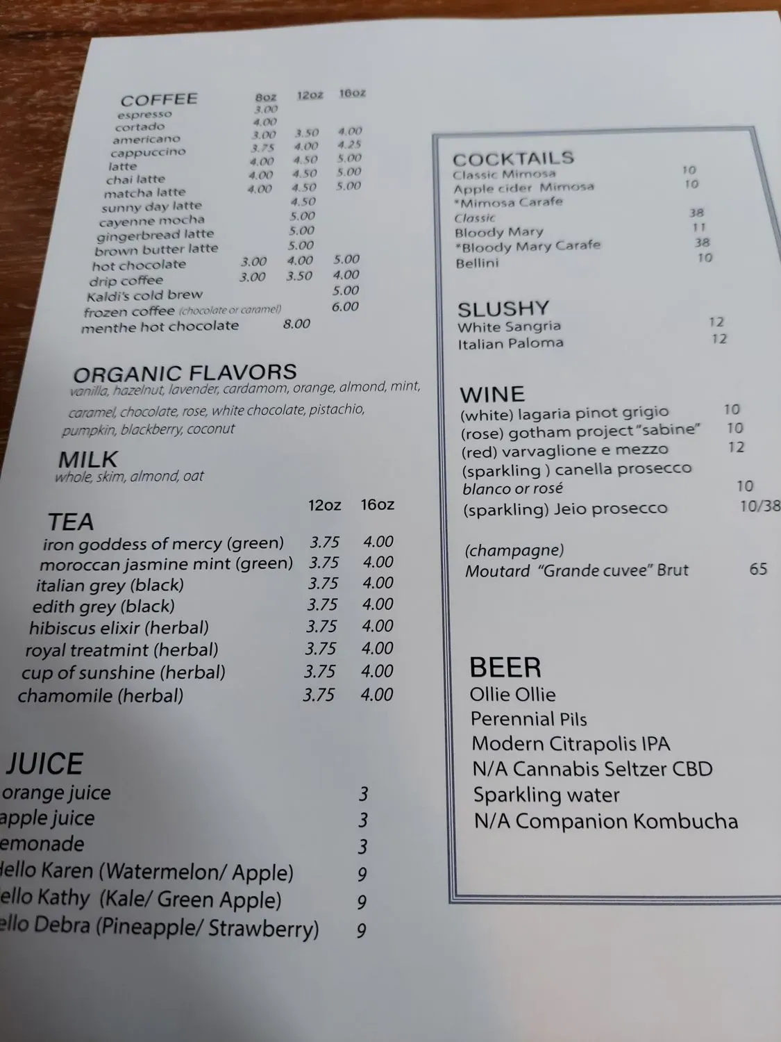 Menu 5