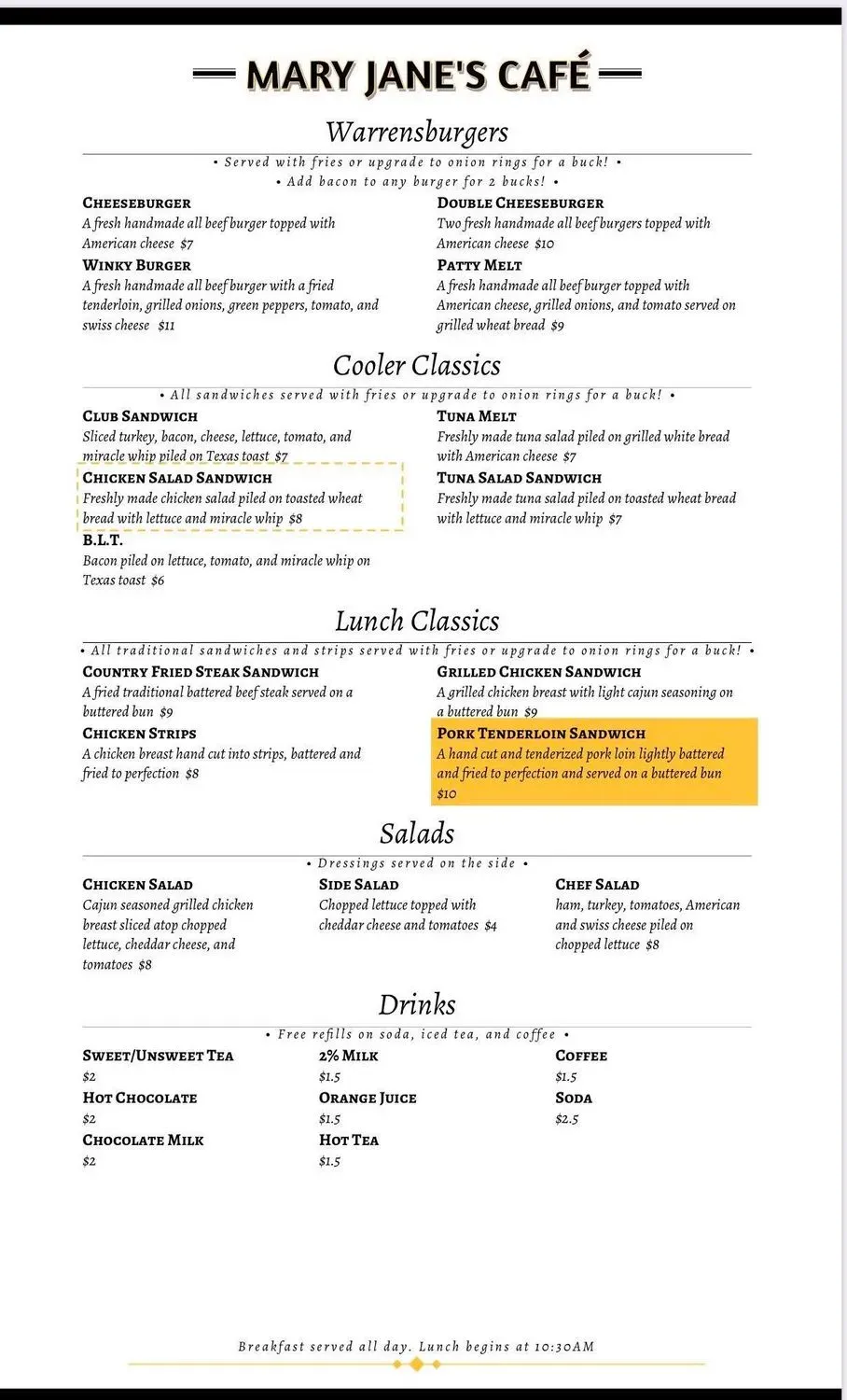 Menu 3