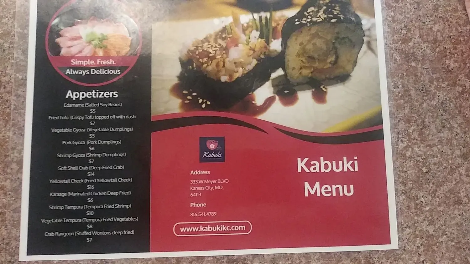 Menu 2