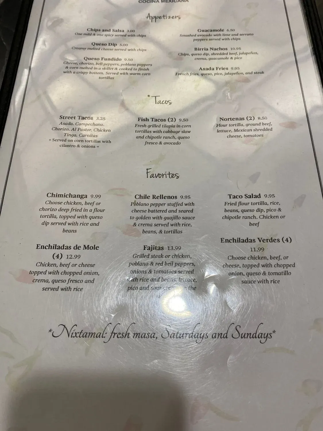 Menu 5